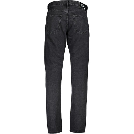 Calvin Klein Black Cotton Men Jeans