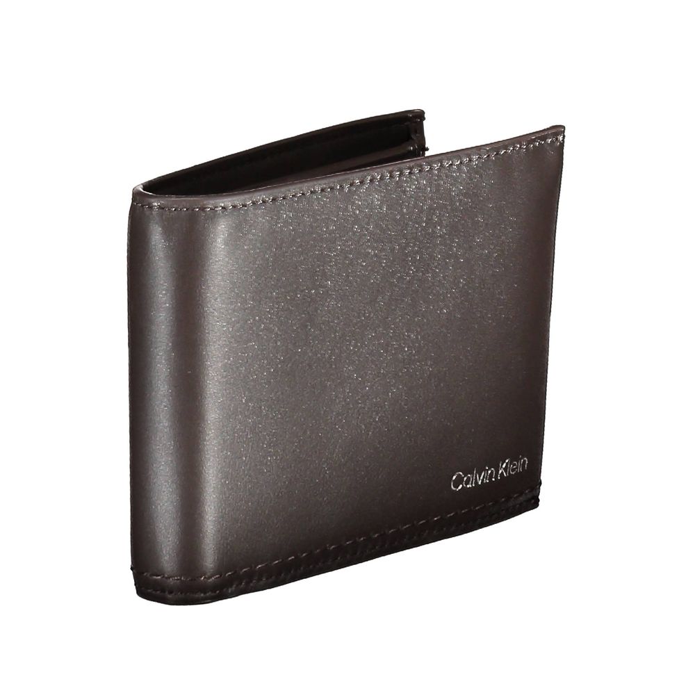 Calvin Klein Brown Leather Men Wallet Mens Wallet