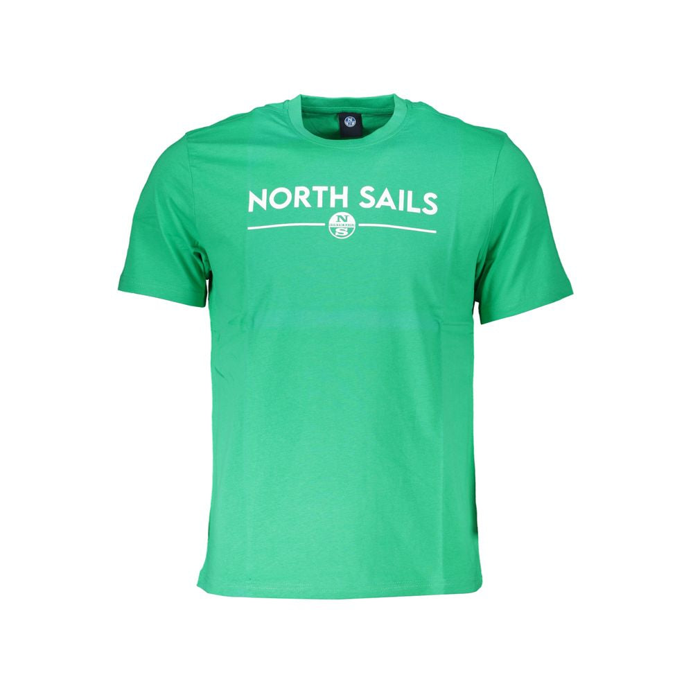 North Sails Green Cotton T-Shirt Mens T-Shirt