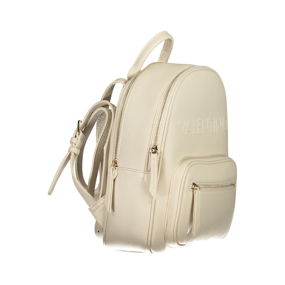 Mario Valentino Beige Polyethylene Backpack Womens Backpack