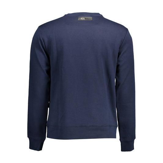 Plein Sport Blue Cotton Men Sweater Mens Sweater