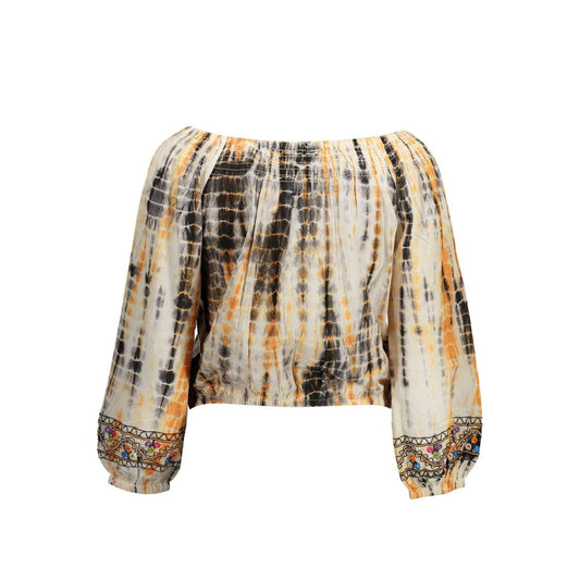 Desigual Beige Cotton T-Shirt