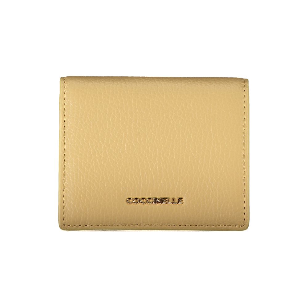 Coccinelle Beige Leather Wallet Womens Wallet