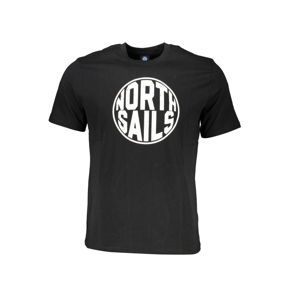 North Sails Black Cotton T-Shirt Mens T-Shirt