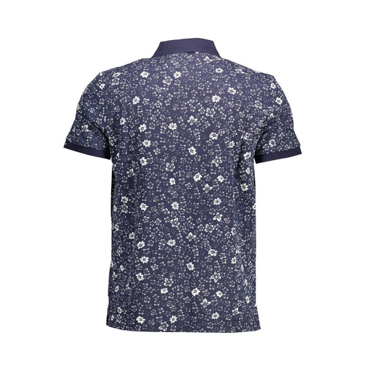 Gant Blue Cotton Men Polo Shirt Mens T-Shirt