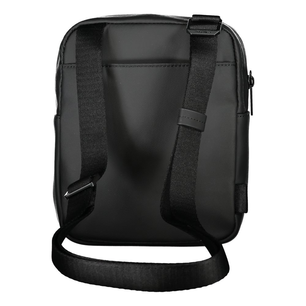 Calvin Klein Sleek Black Recycled Polyester Shoulder Bag Mens Shoulder Bag