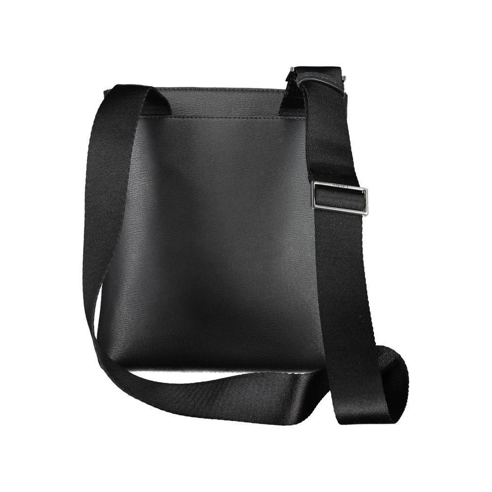 Calvin Klein Eco-Conscious Black Shoulder Bag with Logo Mens Shoulder Bag