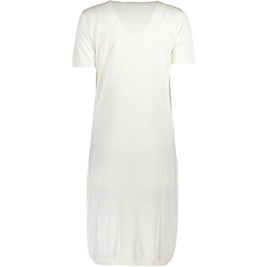 Cavalli Class White Viscose Dress