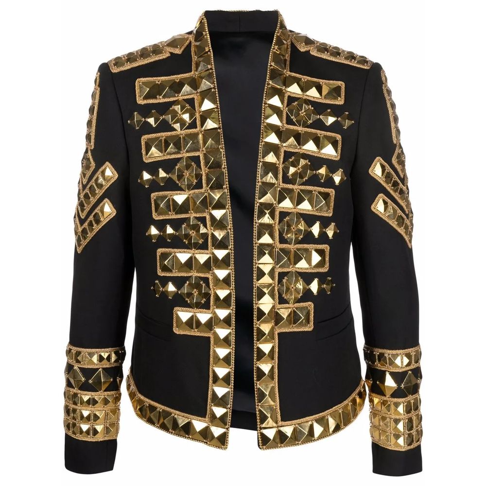 Balmain Black Acetate Men's Blazer Mens Blazer