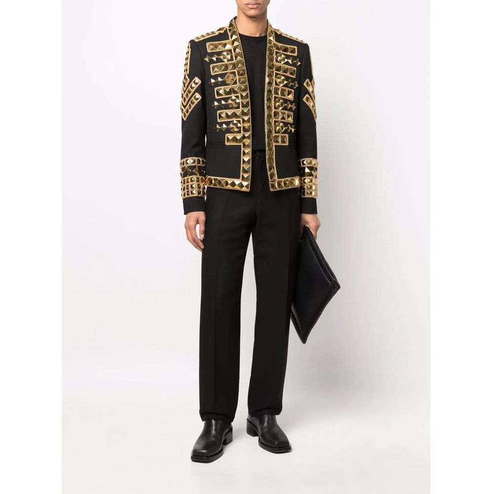 Balmain Black Acetate Men's Blazer Mens Blazer
