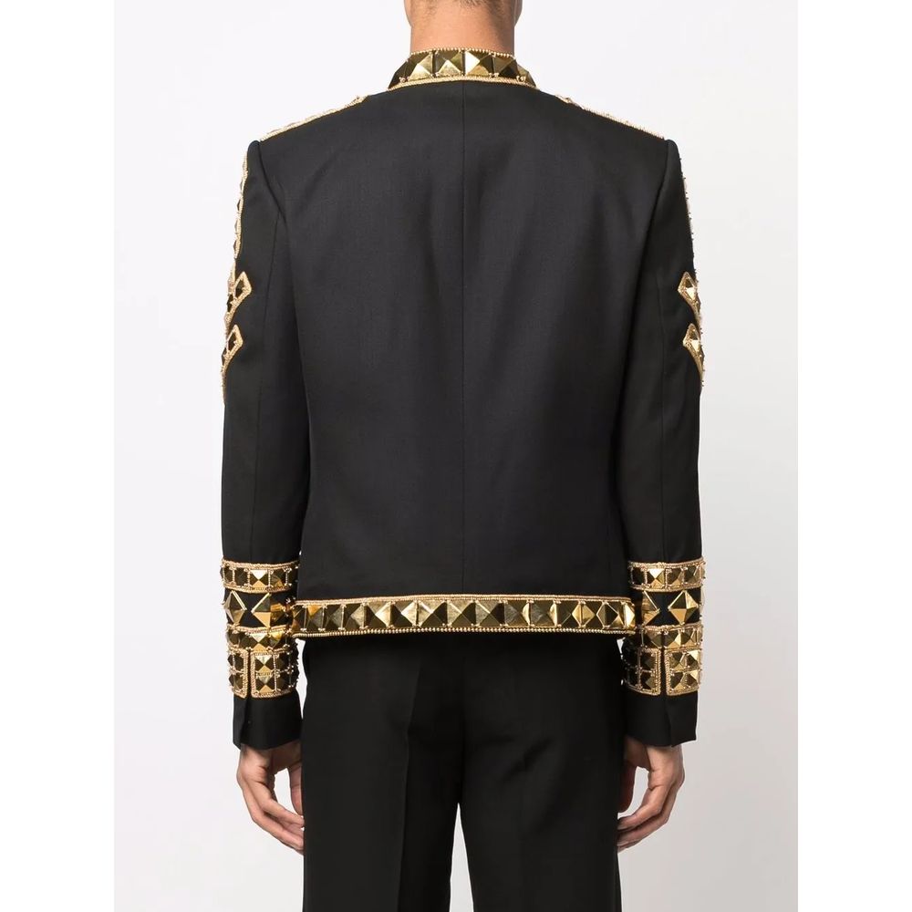 Balmain Black Acetate Men's Blazer Mens Blazer