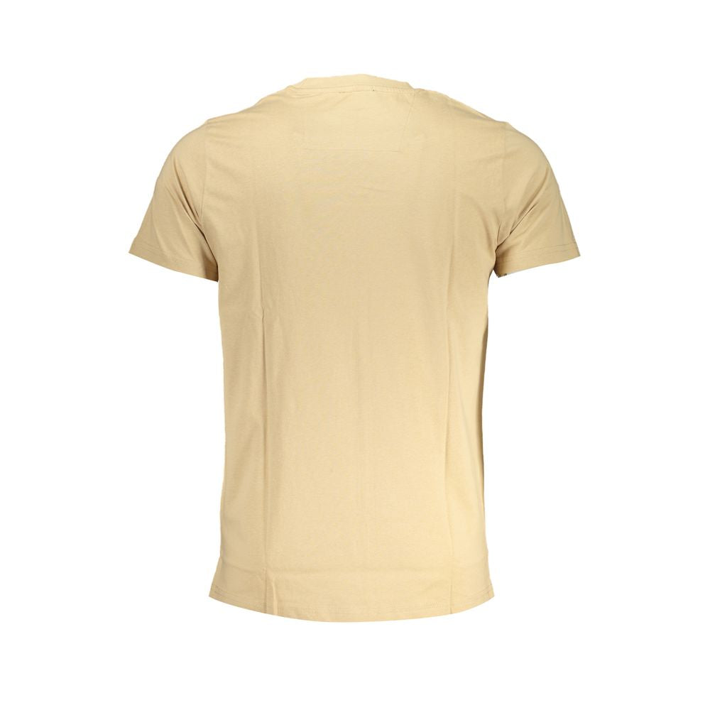 Cavalli Class Beige Cotton T-Shirt Mens T-Shirt