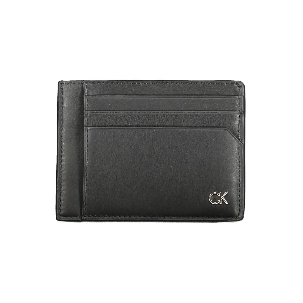 Calvin Klein Black Leather Wallet Mens Wallet