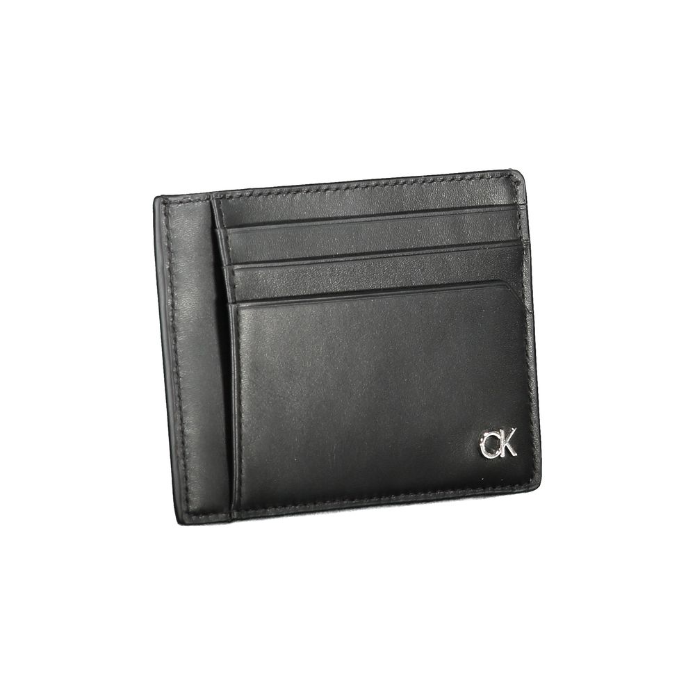 Calvin Klein Black Leather Wallet Mens Wallet