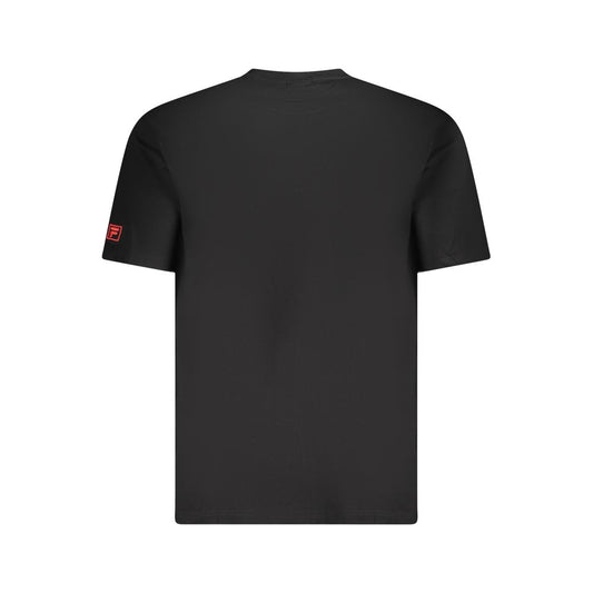 Fila Black Cotton Men T-Shirt Mens T-Shirt