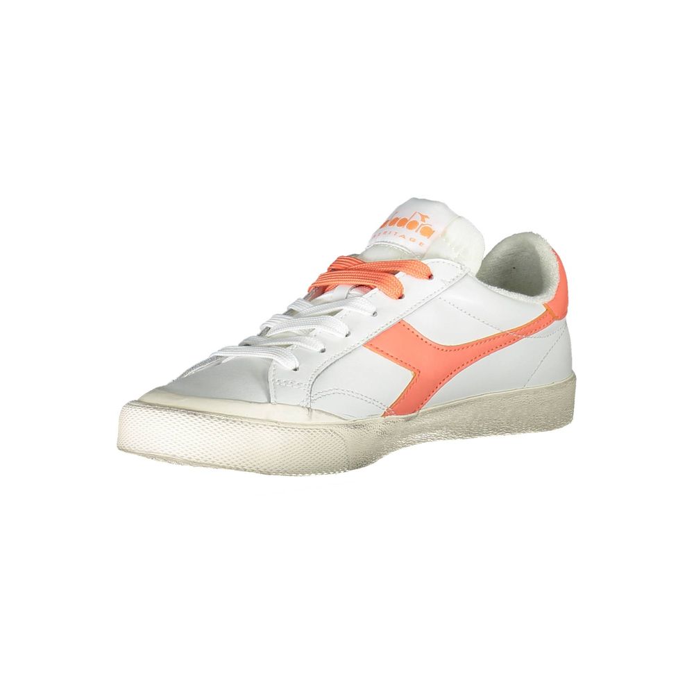 Diadora White Fabric Sneaker