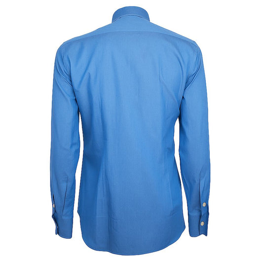Made in Italy Blue Cotton Shirt