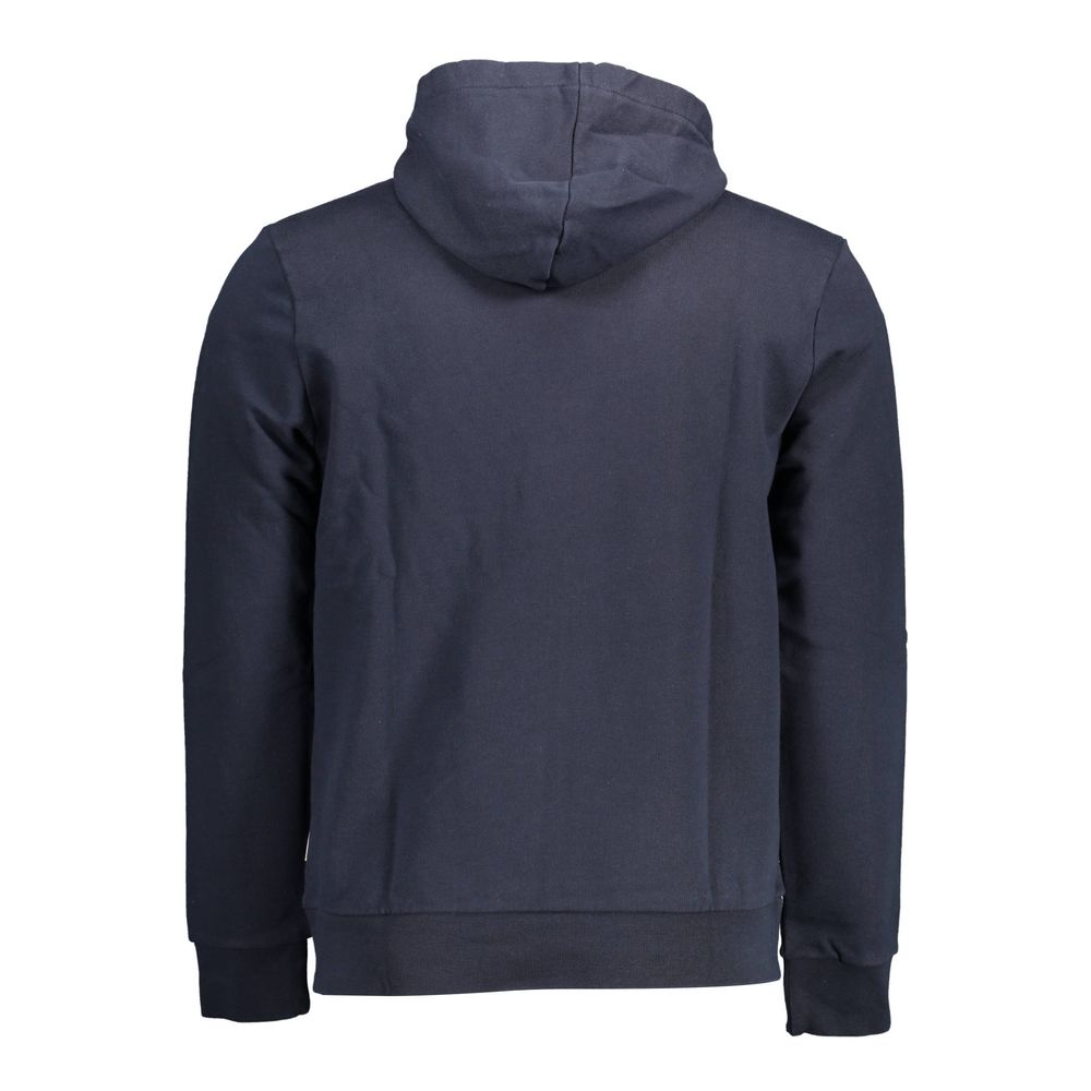 Napapijri Blue Cotton Men Sweater Mens Sweater