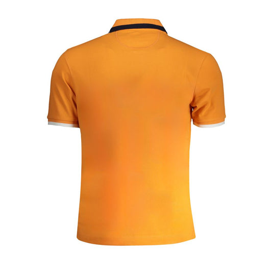 La Martina Orange Cotton Polo Shirt Mens T-Shirt