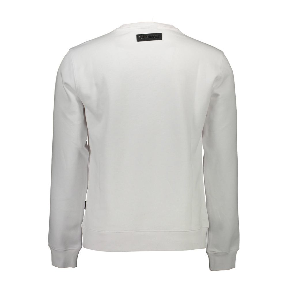 Plein Sport White Cotton Men Sweater Mens Sweater