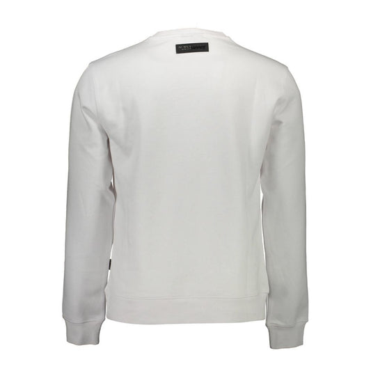 Plein Sport White Cotton Men Sweater Mens Sweater