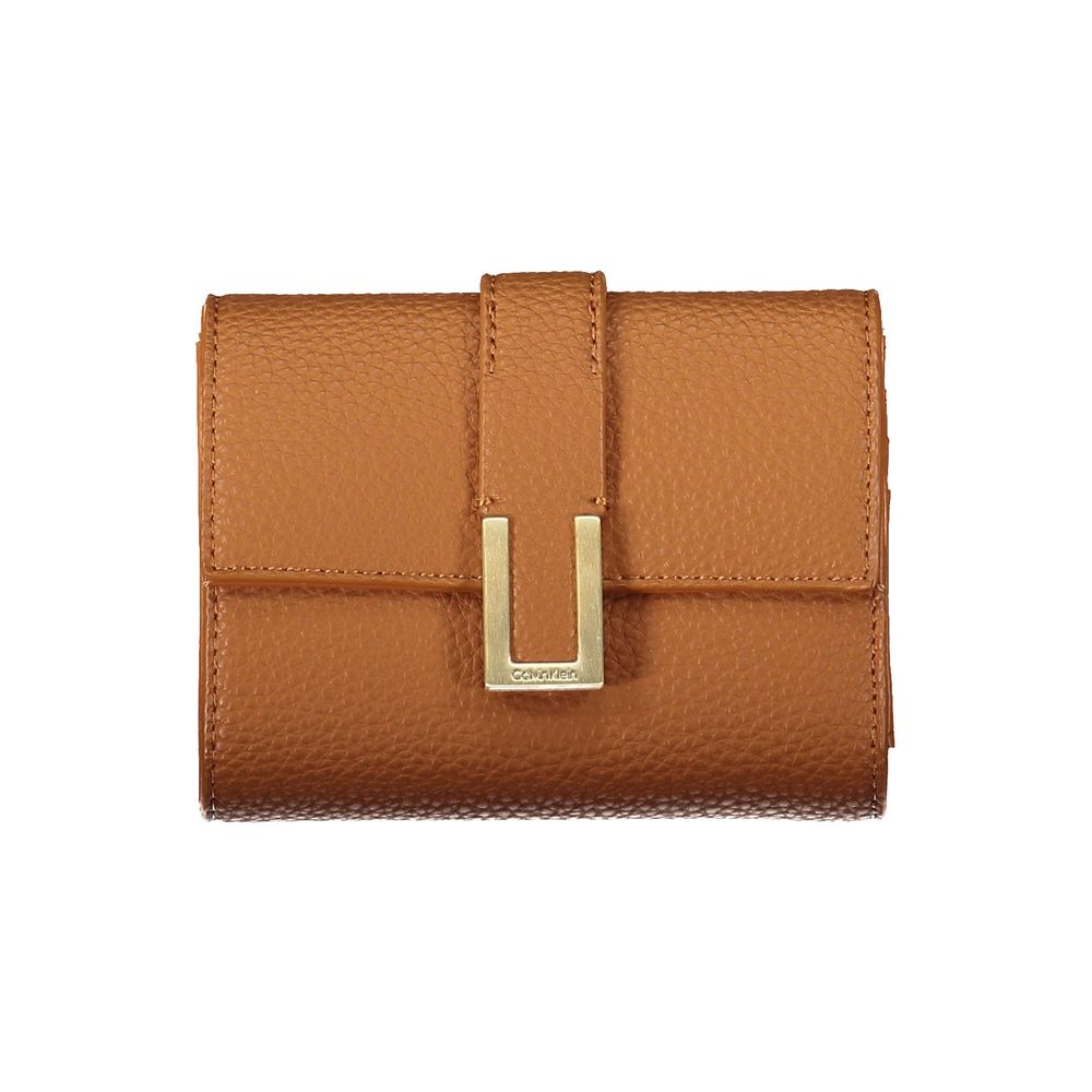 Calvin Klein Brown Polyester Women Wallet Womens Wallet