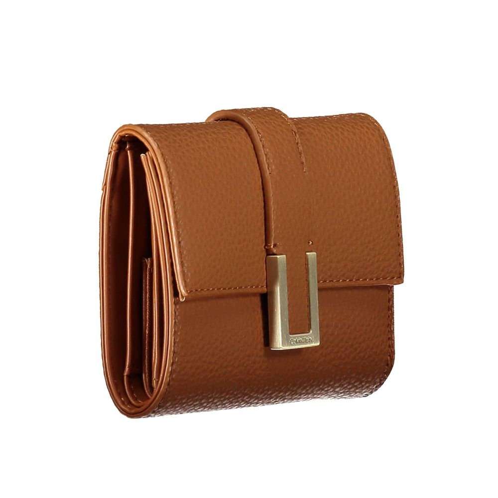 Calvin Klein Brown Polyester Women Wallet Womens Wallet
