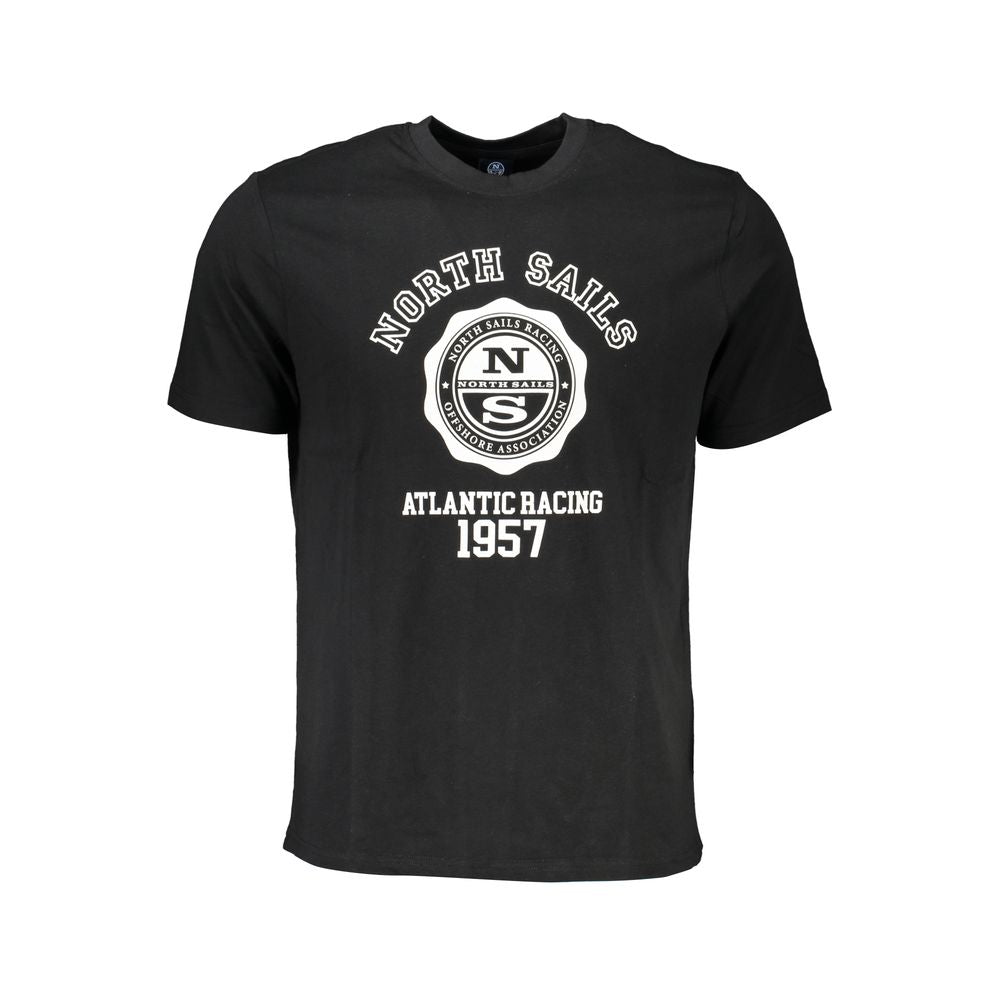 North Sails Black Cotton T-Shirt Mens T-Shirt