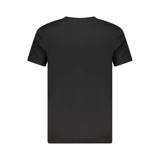 Cavalli Class Black Cotton Men T-Shirt Mens T-Shirt