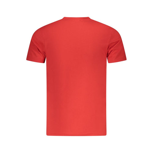 Cavalli Class Red Cotton Men T-Shirt Mens T-Shirt