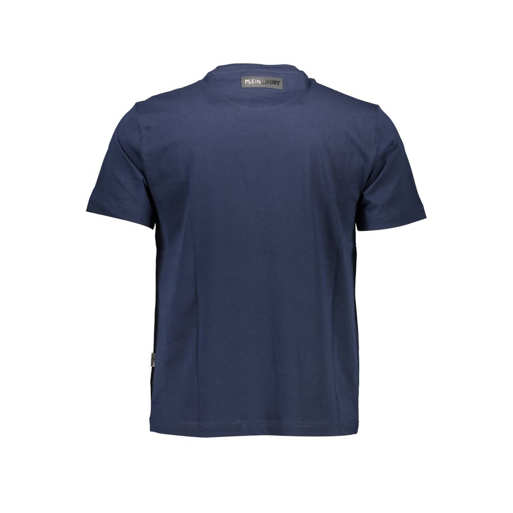 Plein Sport Blue Cotton Men T-Shirt Mens T-Shirt