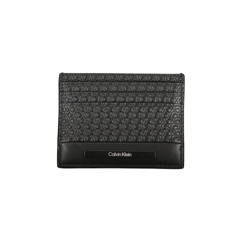 Calvin Klein Sleek Black Contrast Card Holder Mens Wallet