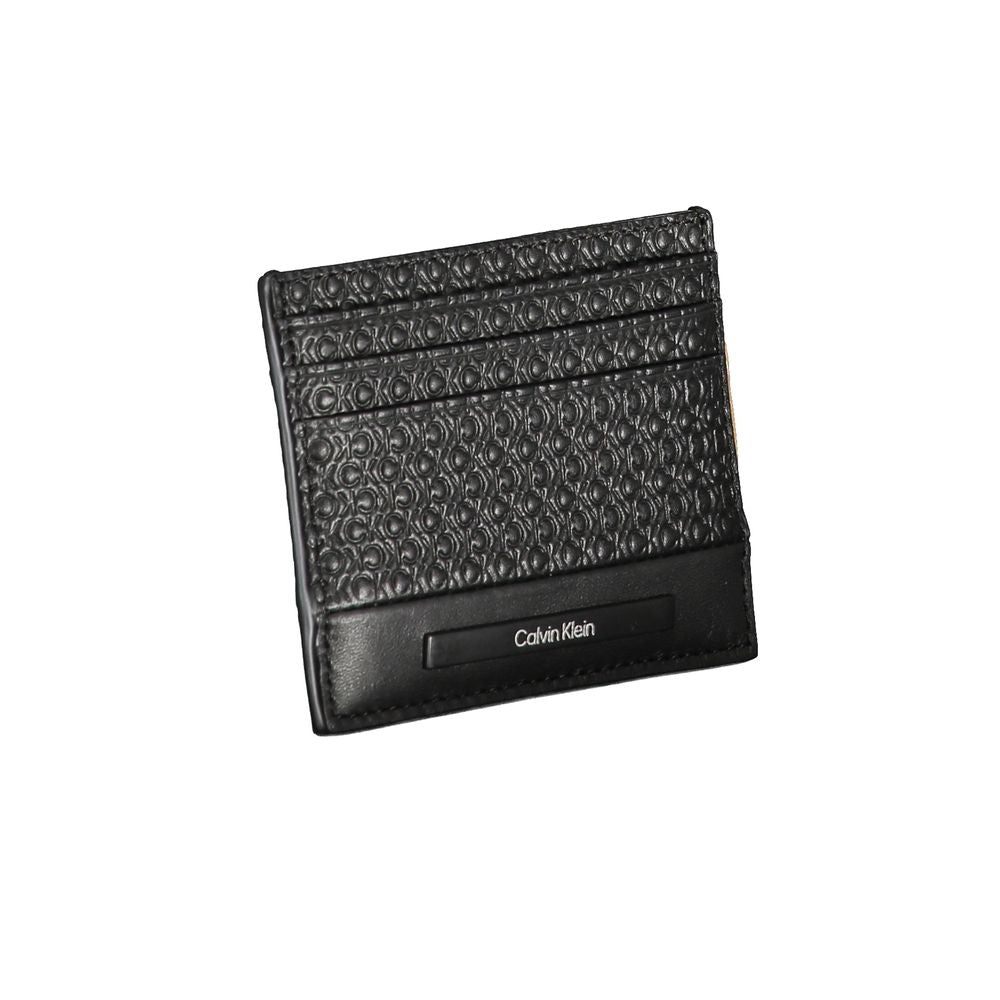 Calvin Klein Sleek Black Contrast Card Holder Mens Wallet