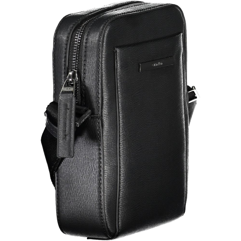Calvin Klein Elegant Black Shoulder Bag with Sleek Detailing Mens Shoulder Bag