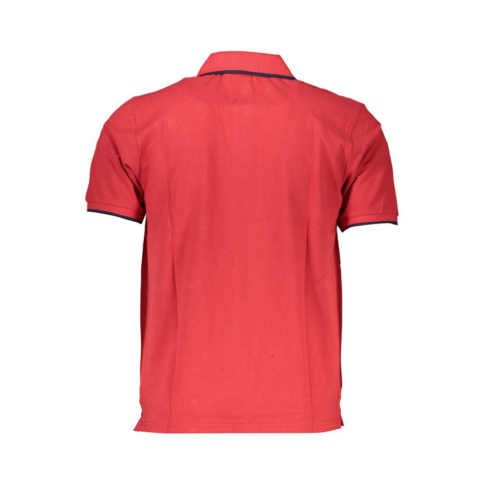 North Sails Red Cotton Polo Shirt Mens T-Shirt