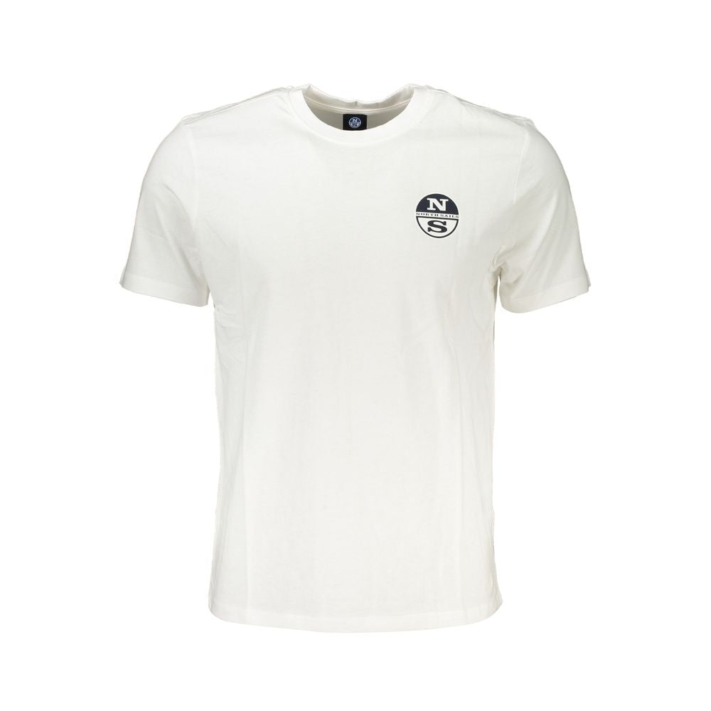 North Sails White Cotton T-Shirt Mens T-Shirt