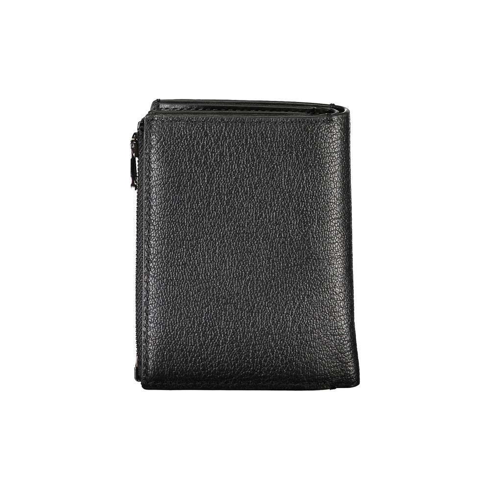 Calvin Klein Sleek Black Leather Wallet with Coin Purse Mens Wallet