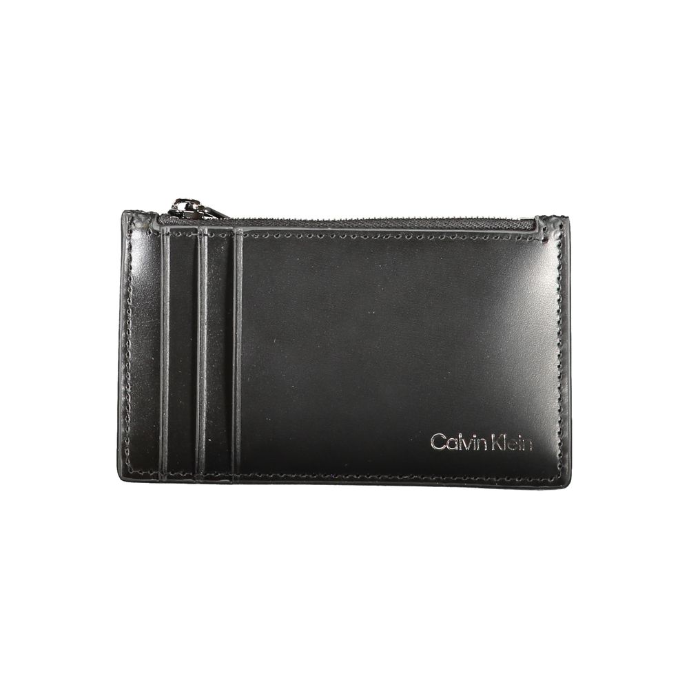 Calvin Klein Black Leather Wallet Mens Wallet