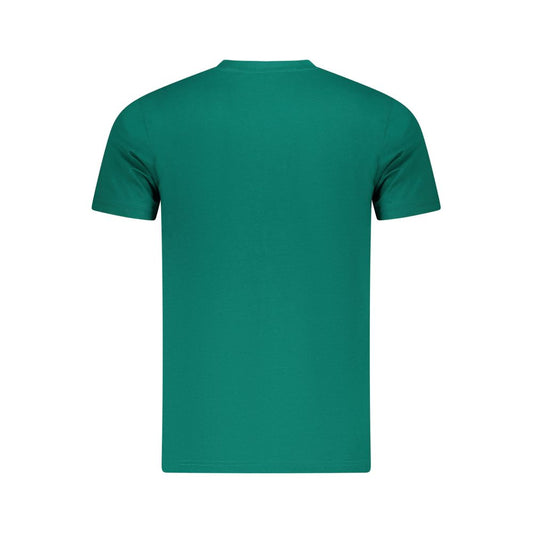 Cavalli Class Green Cotton Men T-Shirt Mens T-Shirt