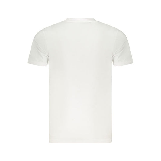Cavalli Class White Cotton Men T-Shirt