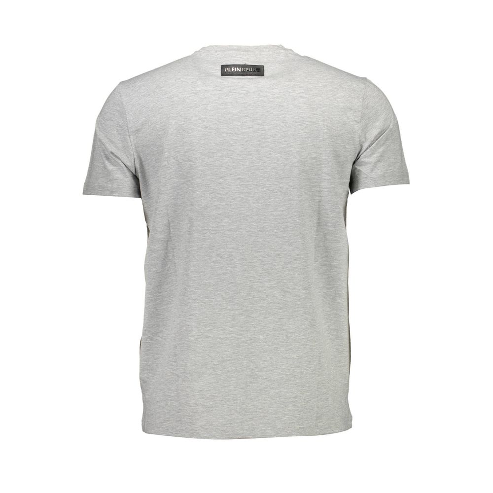 Plein Sport Brown Cotton Men T-Shirt Mens T-Shirt