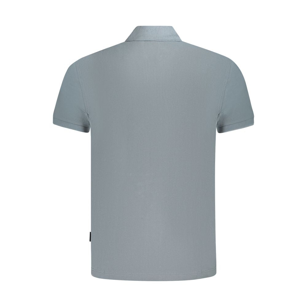 Napapijri Gray Cotton Polo Shirt