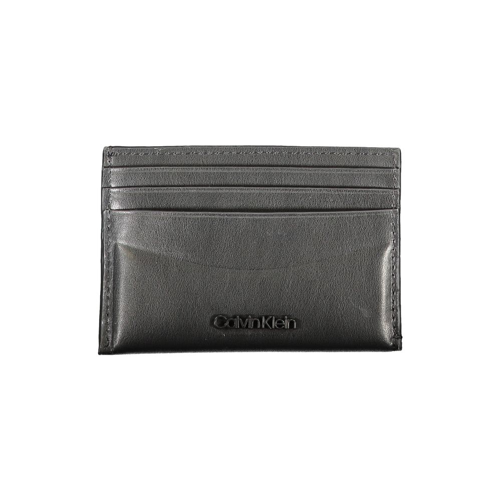 Calvin Klein Black Leather Wallet Mens Wallet