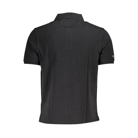 La Martina Black Cotton Polo Shirt
