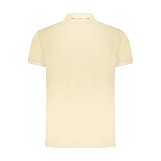 Cavalli Class Beige Cotton Men Polo Shirt Mens T-Shirt