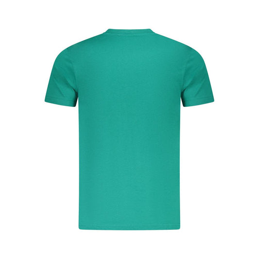 Cavalli Class Green Cotton Men T-Shirt Mens T-Shirt