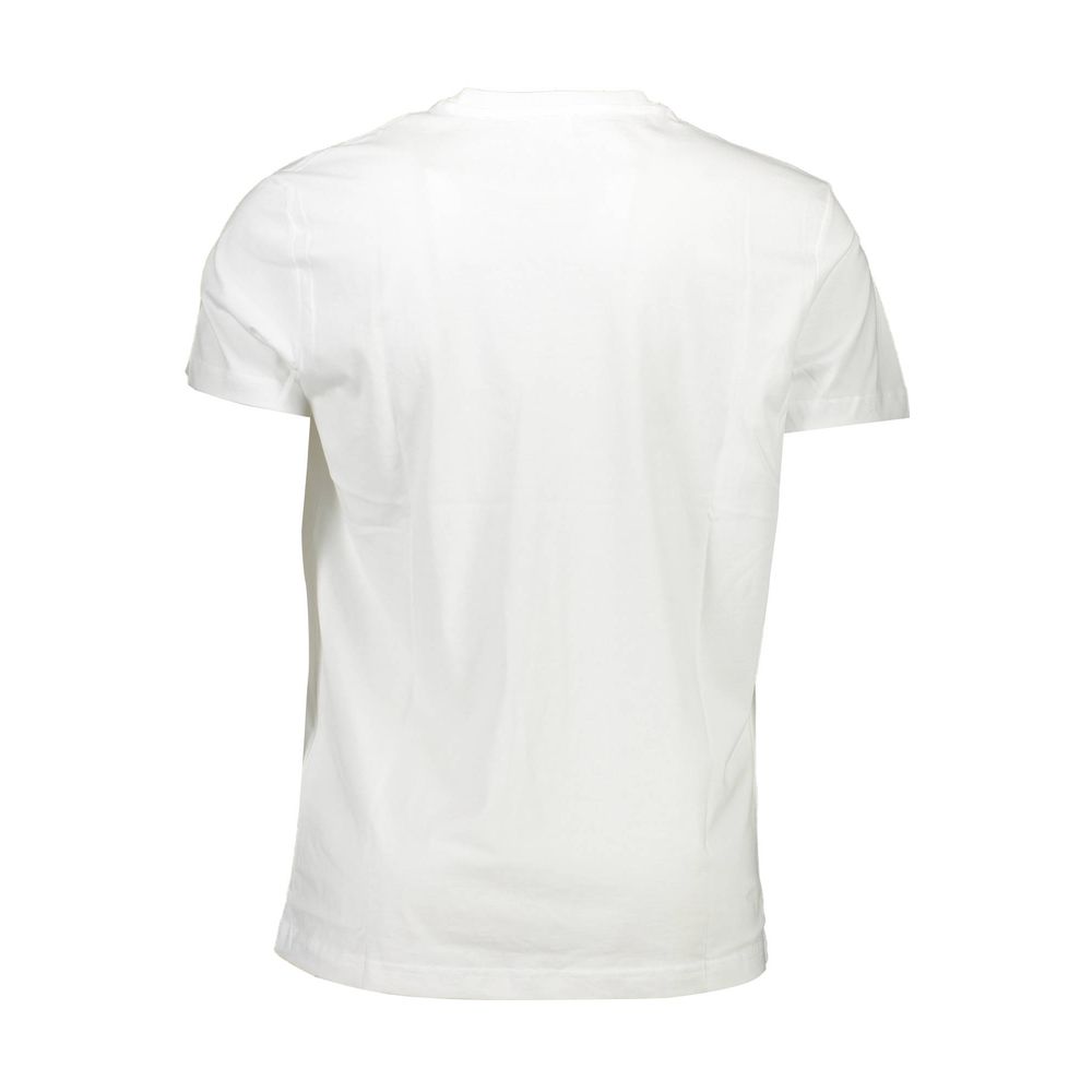 Diesel White Cotton Men T-Shirt Mens T-Shirt