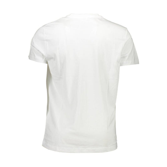 Diesel White Cotton Men T-Shirt Mens T-Shirt