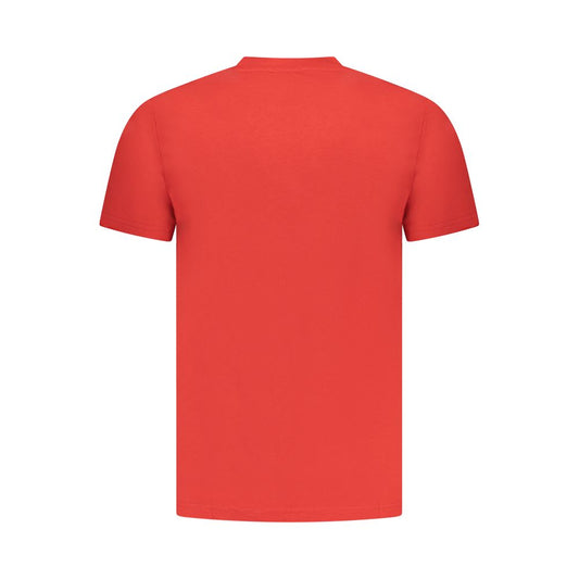 Cavalli Class Red Cotton Men T-Shirt Mens T-Shirt