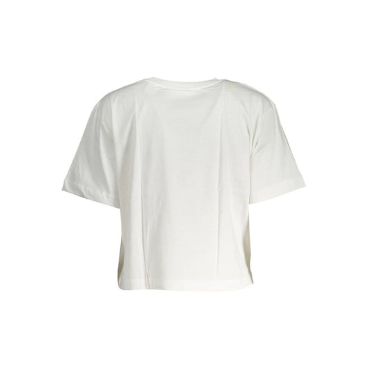 Desigual White Cotton T-Shirt